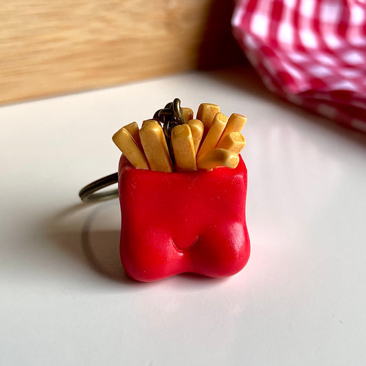 French fries keychain