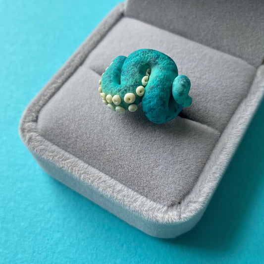Tentacle ring, cute rings for women,rings for women, adjustable ring, cute ring, tentacle, cool rings, funky ring, creepy ring