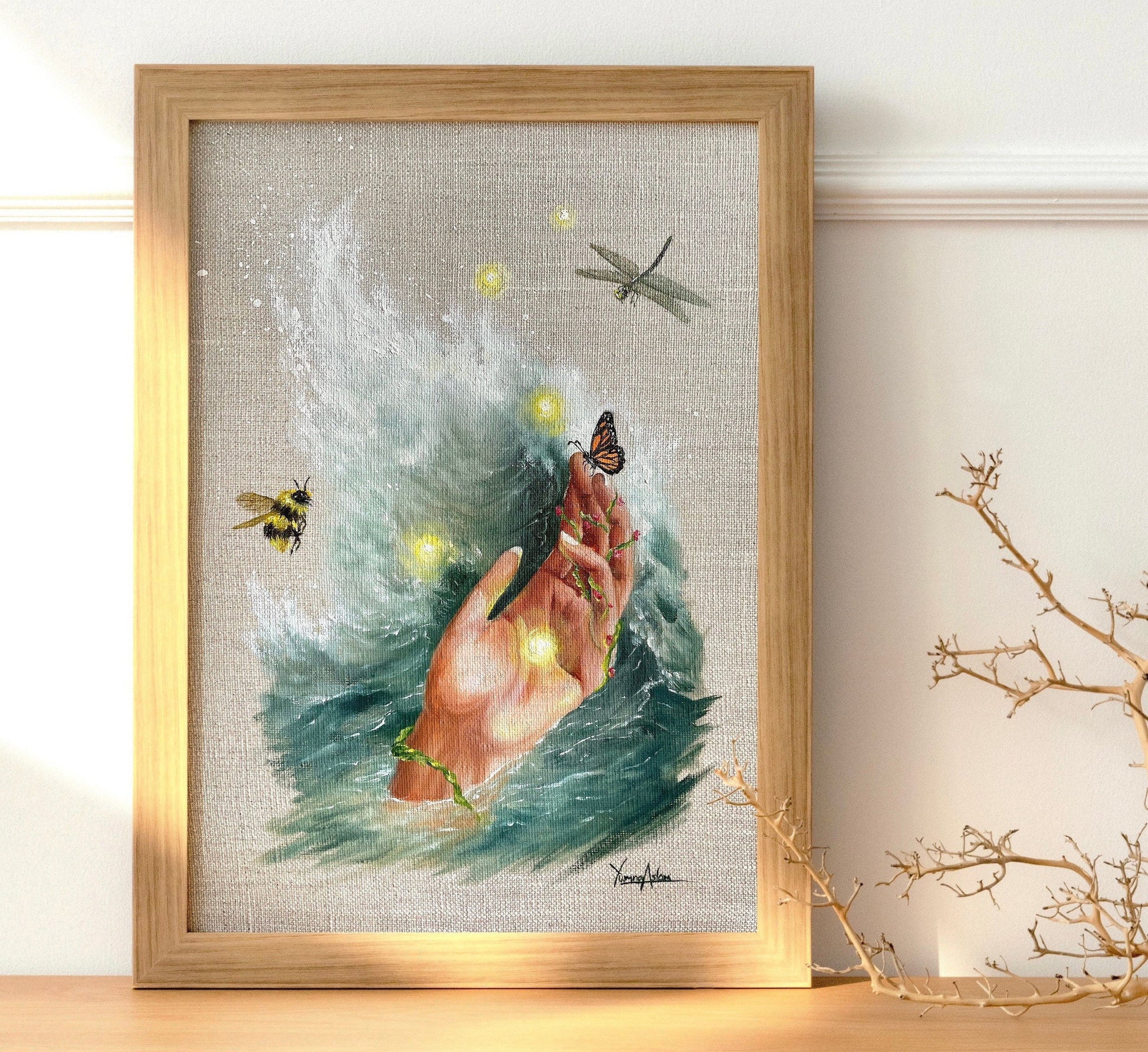 The miracle - Fine Art Print with certificate of authenticity (unframed), ocean print, wall art, home decor, sea, waves print, magical art